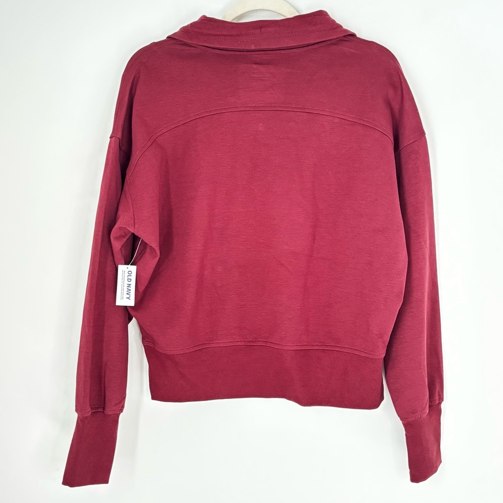 Old Navy Active Women’s Collared Sweatshirt w/ pockets Size Medium New K61 - Picture 10 of 16